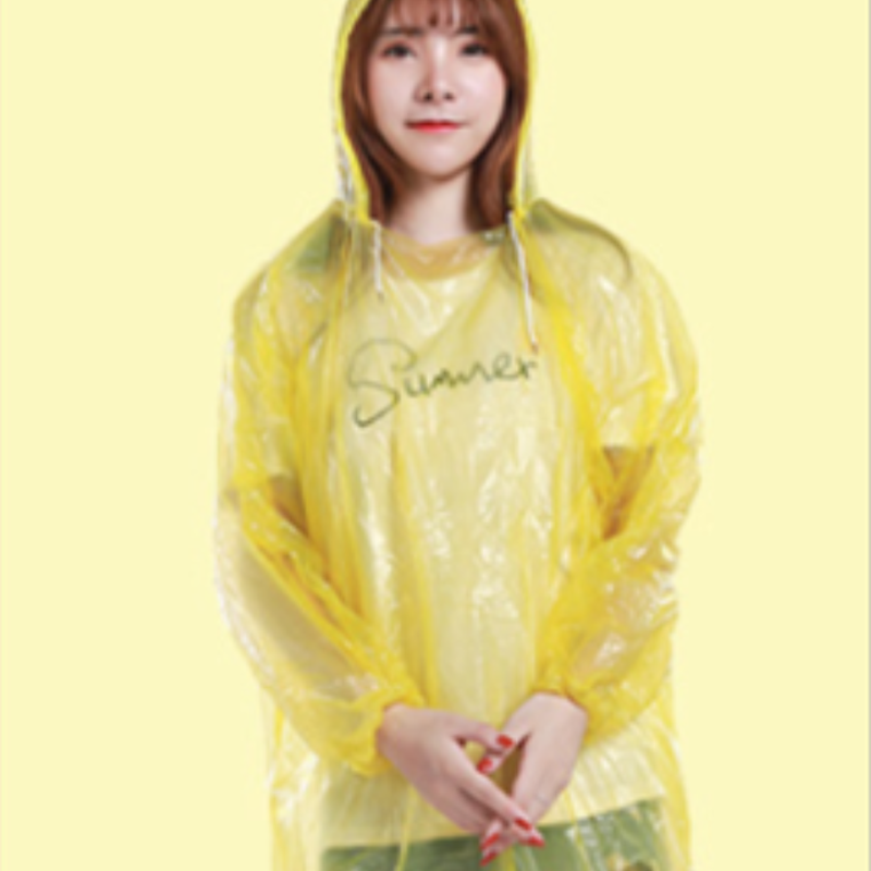 Custom logo raincoat for adults